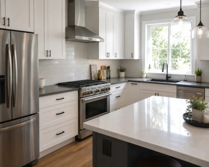 Deep cleaning detail work in a Tampa Bay kitchen