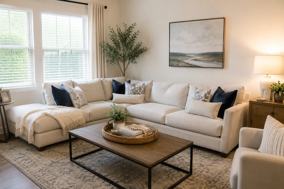 Standard clean — tidy, refreshed living space