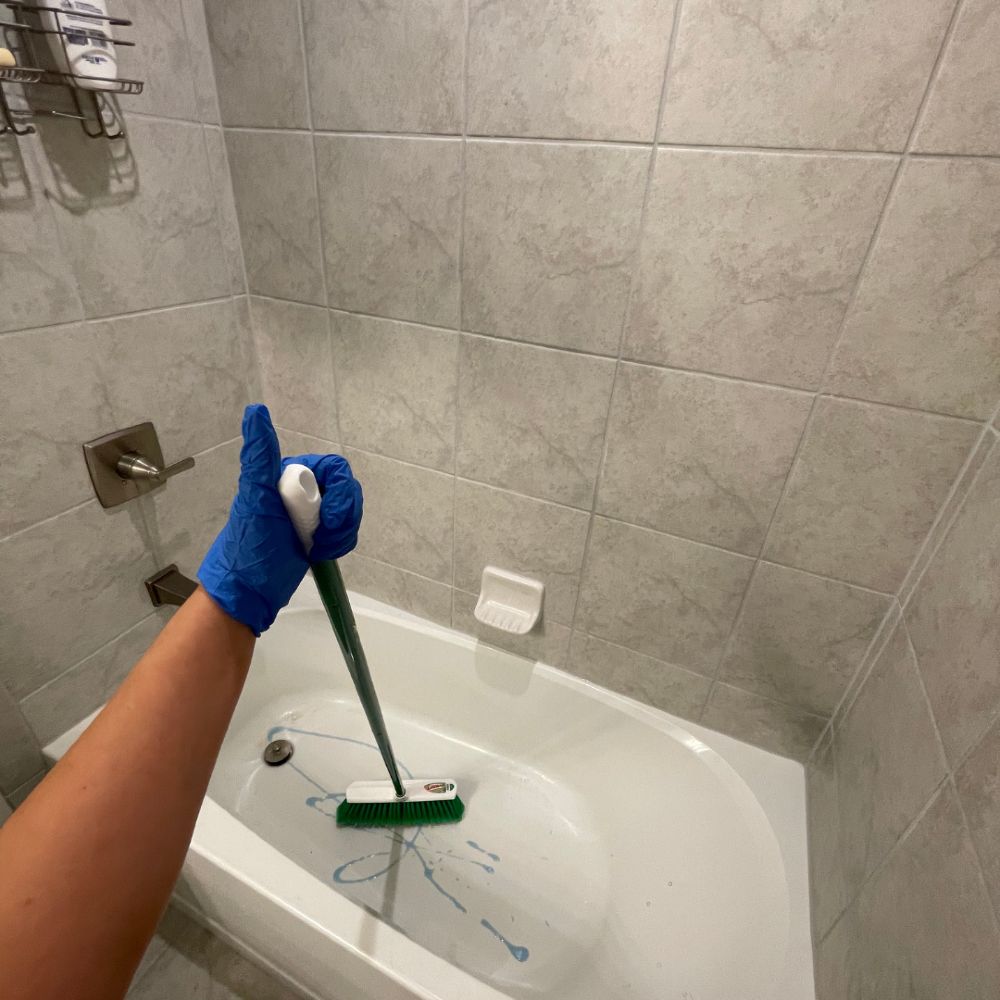 Shower after cleaning