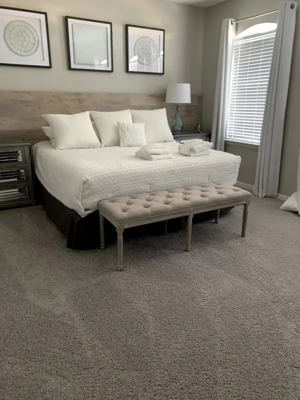 Bedroom after cleaning
