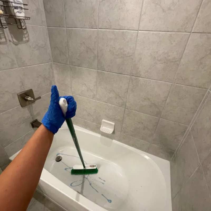 Shower after cleaning